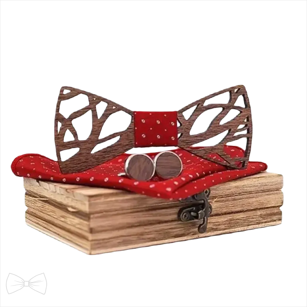 Noeud Papillon Bois Rouge