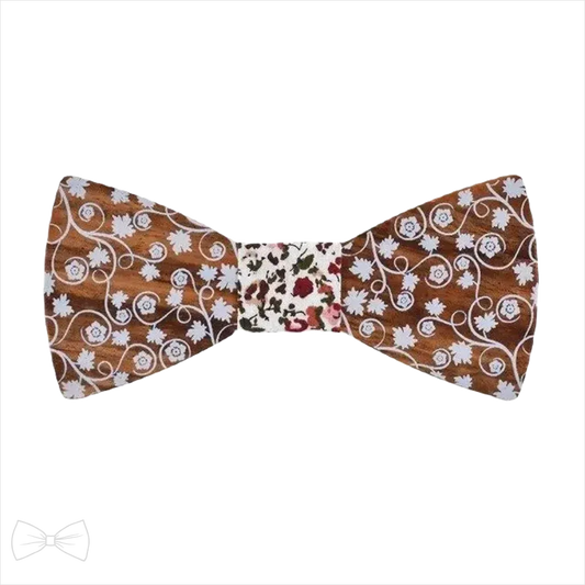 Noeud Papillon Bois Terracotta