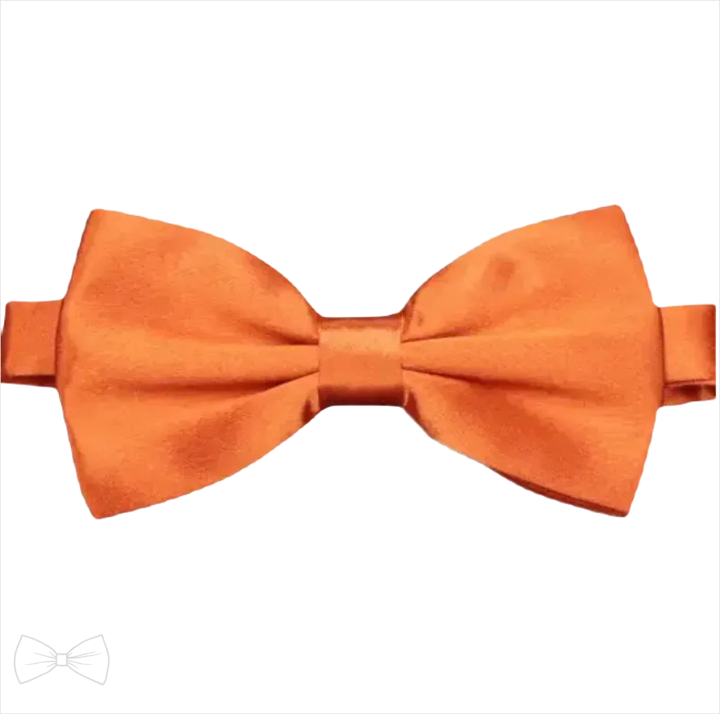 Noeud Papillon Orange Brulé